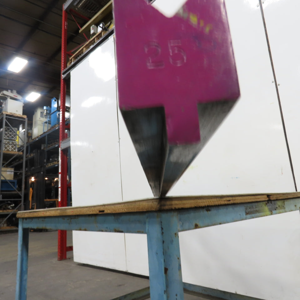98" L 90° V-Forming Press Brake Die Block 1/2" Tang 1-15/16" Thick 2-7/8" Tall