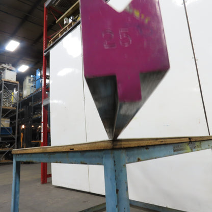 98" L 90° V-Forming Press Brake Die Block 1/2" Tang 1-15/16" Thick 2-7/8" Tall
