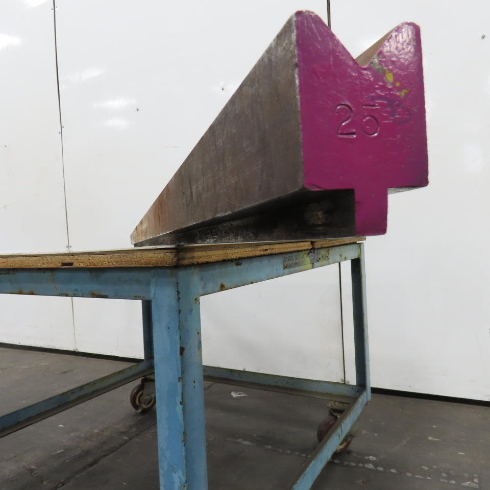 98" L 90° V-Forming Press Brake Die Block 1/2" Tang 1-15/16" Thick 2-7/8" Tall