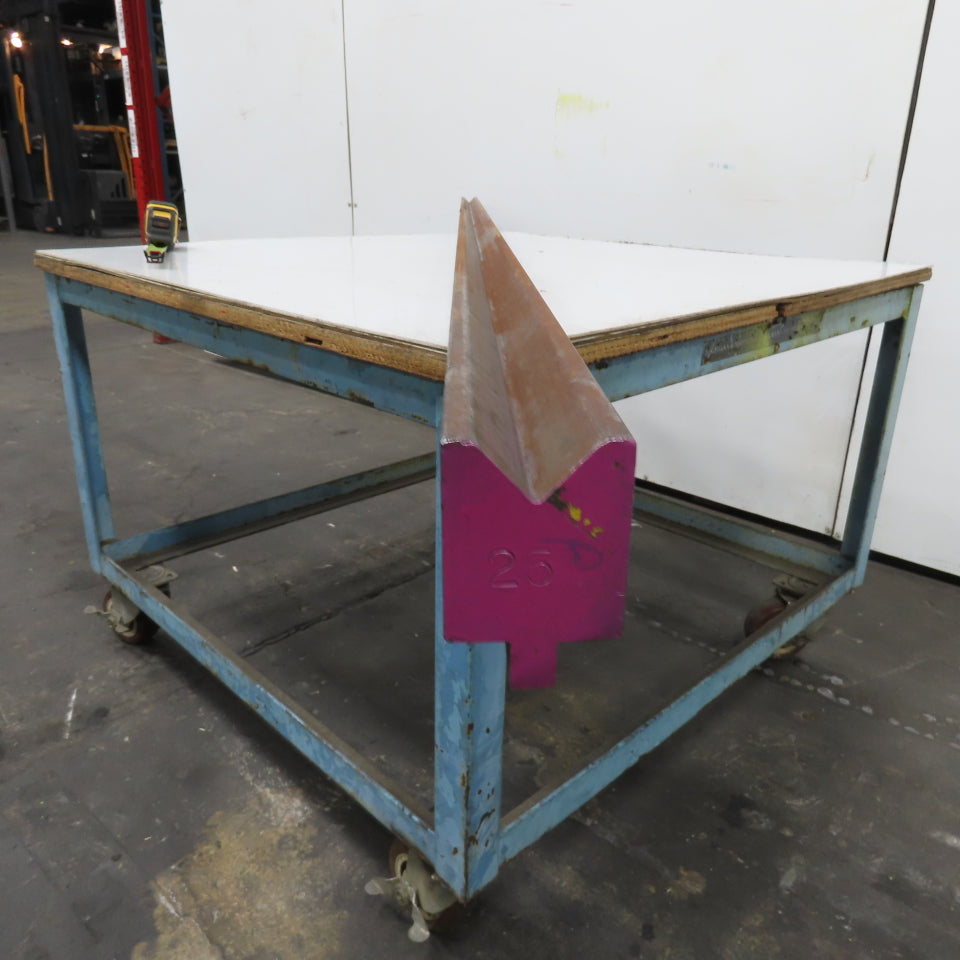98" L 90° V-Forming Press Brake Die Block 1/2" Tang 1-15/16" Thick 2-7/8" Tall