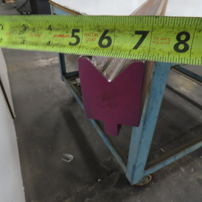 73.25" L 90° V-Forming Press Brake Die Block 1/2"Tang 1-15/16" Thick 2-7/8" Tall