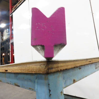 73.25" L 90° V-Forming Press Brake Die Block 1/2"Tang 1-15/16" Thick 2-7/8" Tall