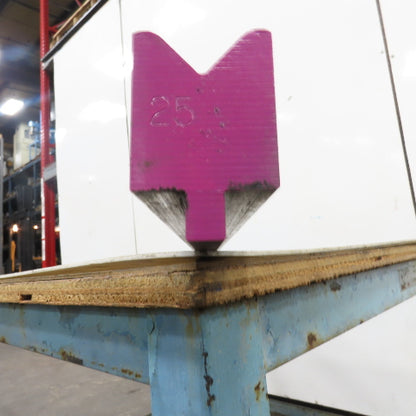 73.25" L 90° V-Forming Press Brake Die Block 1/2"Tang 1-15/16" Thick 2-7/8" Tall