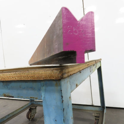73.25" L 90° V-Forming Press Brake Die Block 1/2"Tang 1-15/16" Thick 2-7/8" Tall