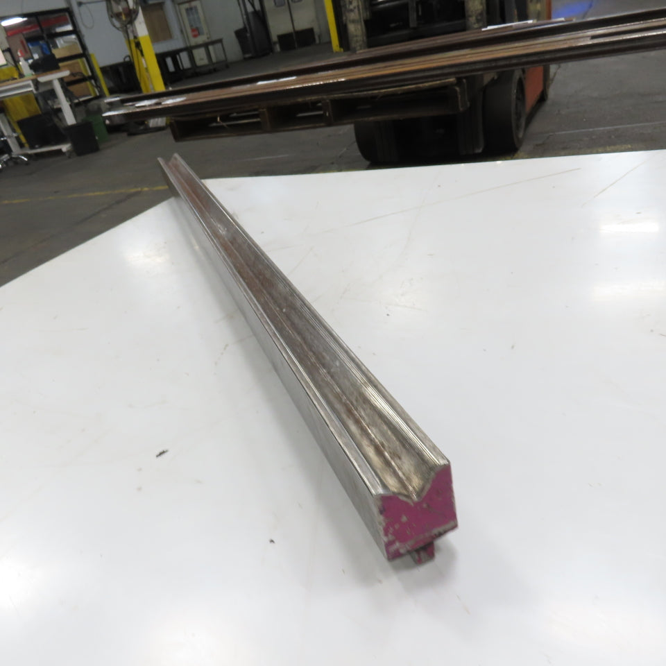 48" L 90° V-Forming Press Brake Die Block 1/2" Tang 1-15/16" Thick 2-7/8" Tall