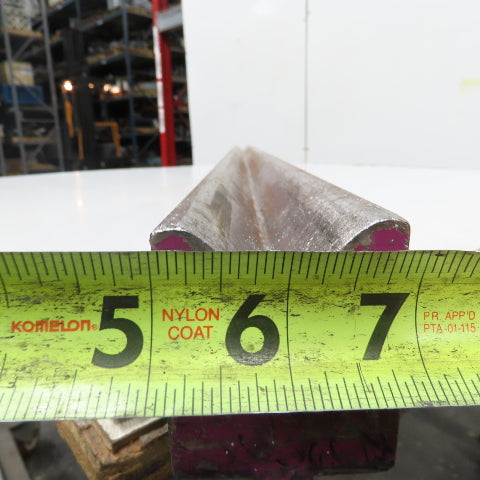 48" L 90° V-Forming Press Brake Die Block 1/2" Tang 1-15/16" Thick 2-7/8" Tall