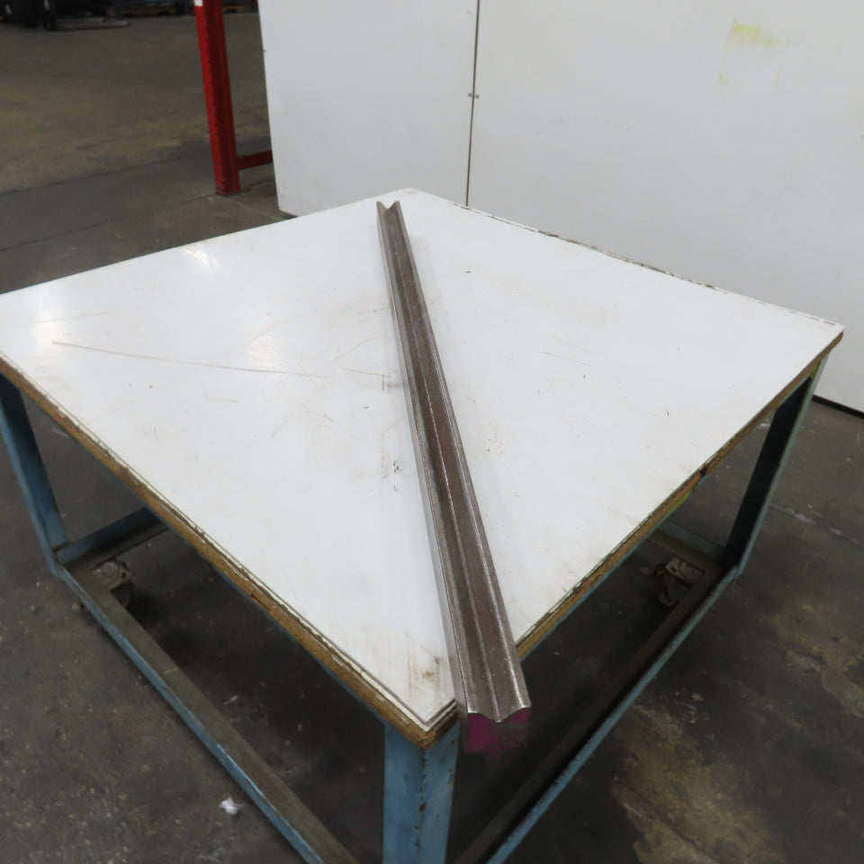 48" L 90° V-Forming Press Brake Die Block 1/2" Tang 1-15/16" Thick 2-7/8" Tall