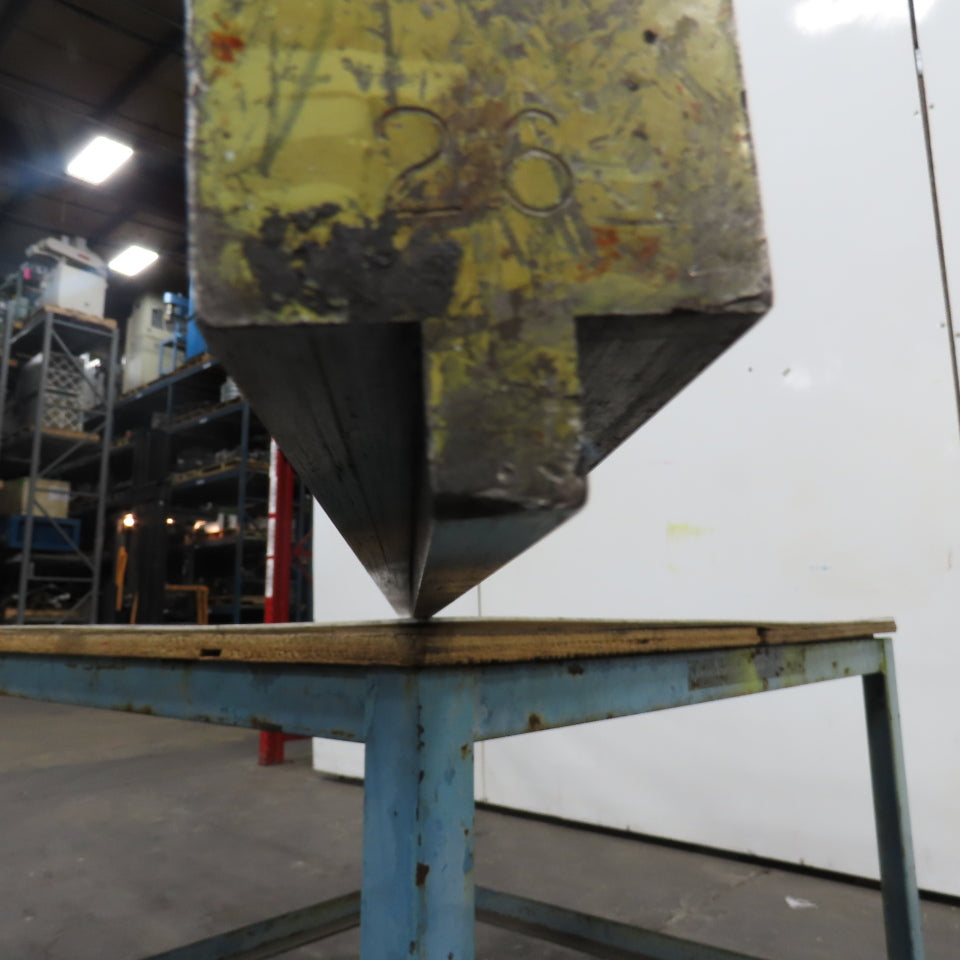 145" L 90° V-Forming Press Brake Die Block 1/2" Tang 1-15/16" Thick 2-7/8" Tall