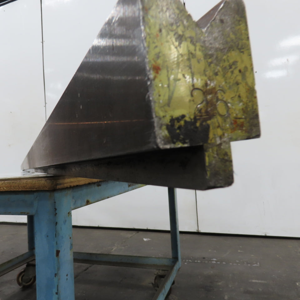 145" L 90° V-Forming Press Brake Die Block 1/2" Tang 1-15/16" Thick 2-7/8" Tall