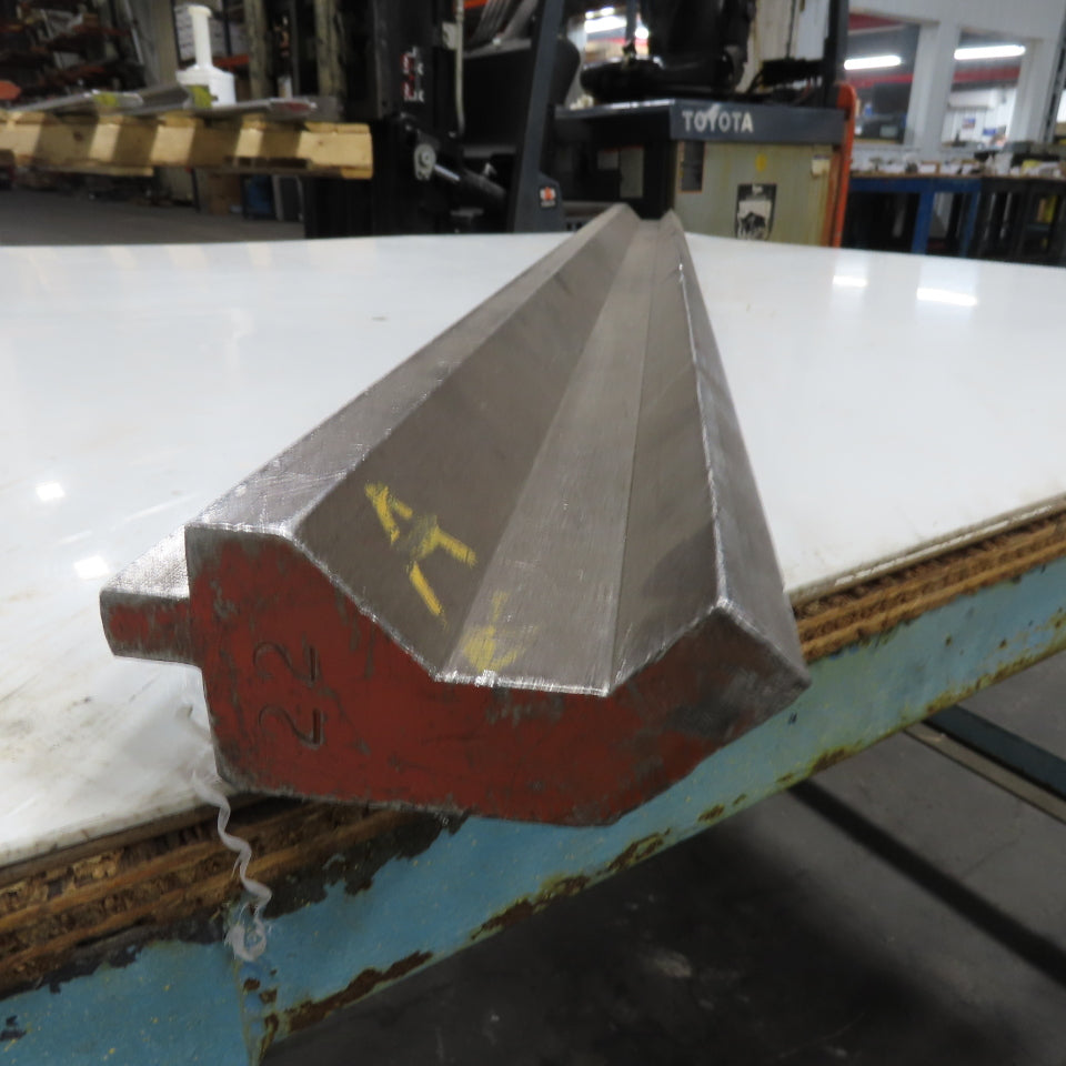 51" L 90° V-Forming Press Brake Gooseneck Die Punch 1/2" Tang 4-1/4" Tall