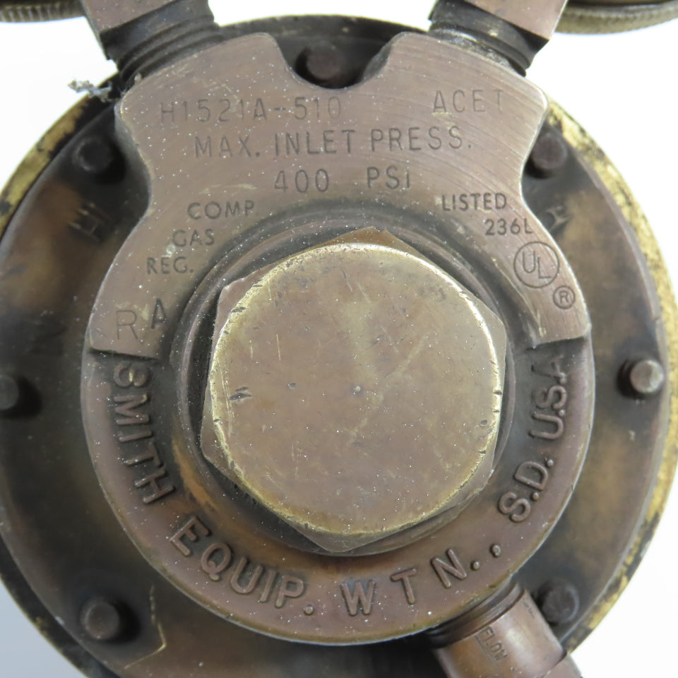 Smith H1521A-510 Oxygen & Acetylene Gas Pressure Regulator 400PSI