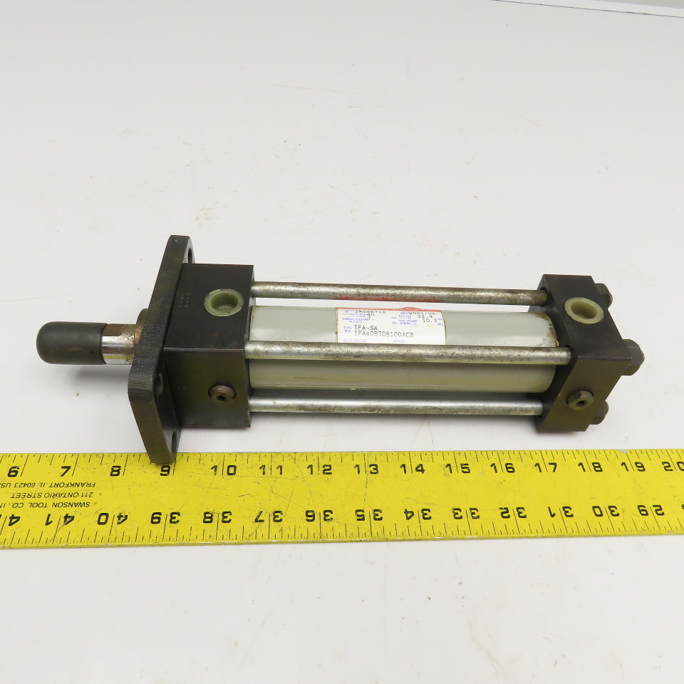 Toyooki TFA-SA 40mm Bore 100mm Stroke Double Acting Hydraulic Cylinder