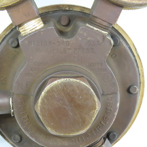 Smith H1510A-540 Oxygen & Acetylene Compressed Gas Pressure Regulator 3000PSI