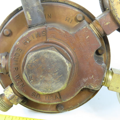 Smith H1530A-580 Oxygen & Acetylene Compressed Gas Pressure Regulator 3000PSI