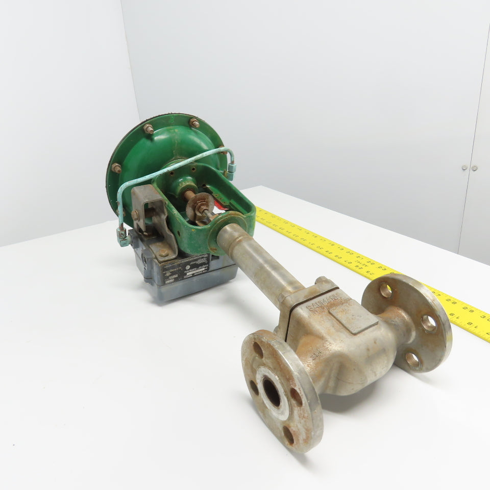 Fisher 32.24577SVFEB 1" Diaphragm Control Valve 5-15PSI Cv 8.5 CF3M