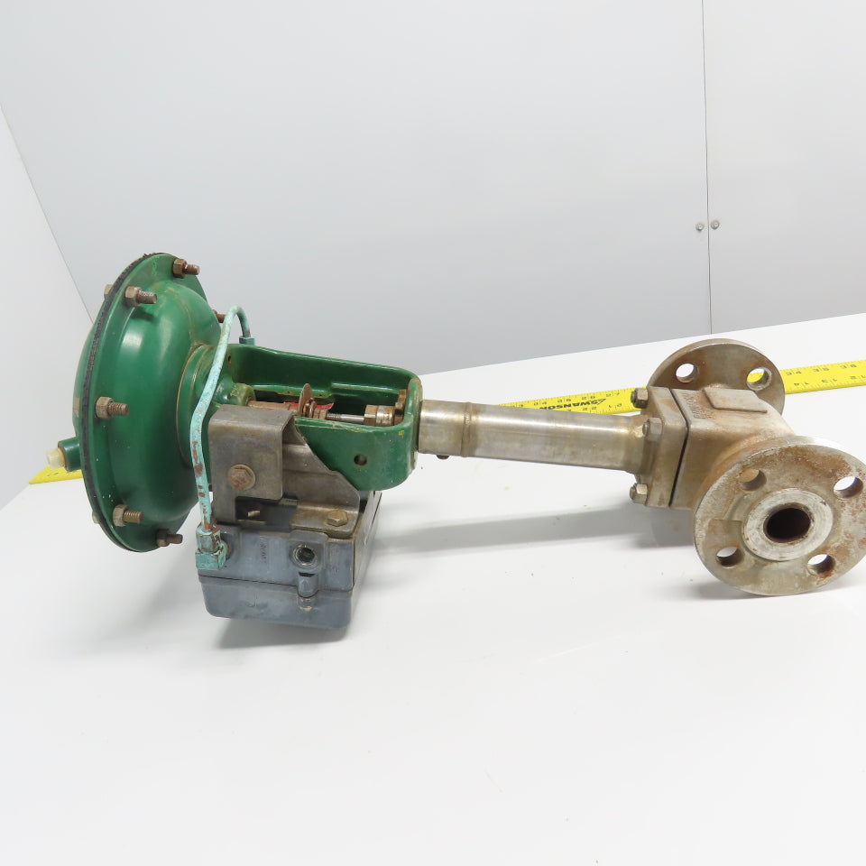 Fisher 32.24577SVFEB 1" Diaphragm Control Valve 5-15PSI Cv 8.5 CF3M