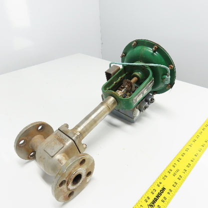 Fisher 32.24577SVFEB 1" Diaphragm Control Valve 5-15PSI Cv 8.5 CF3M