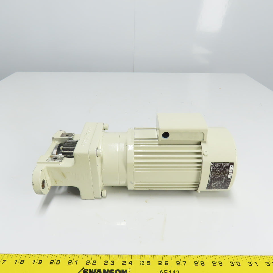 Cyclo Drive CNVM02-5085-B-35 0.2KW Induction Gearmotor 35:1 Ratio 3Ph 200/220V
