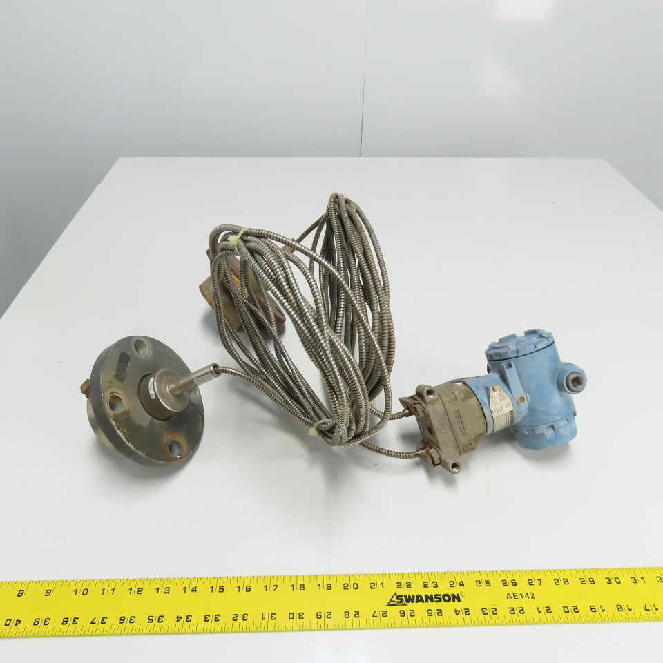 Rosemount CD2A22A1AS2B4I5M5 Pressure Transmitter 10.5-55VDC 285PSI Max 4-20mA