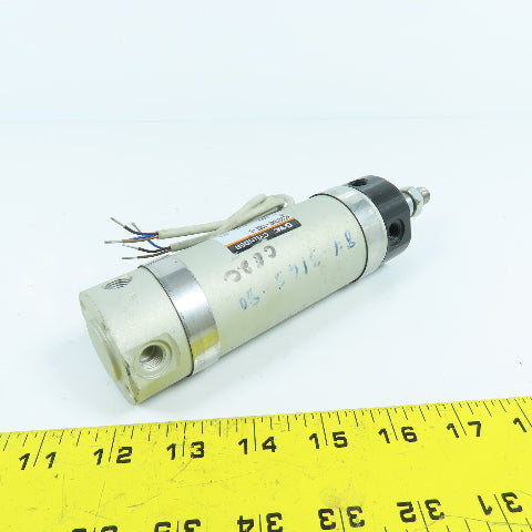 SMC NCDGTN40-0300-G5P Double Acting Round Air Cylinder 3" Stroke 1-1/2" Bore