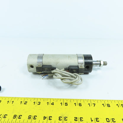 SMC NCDGTN40-0300-G5P Double Acting Round Air Cylinder 3" Stroke 1-1/2" Bore