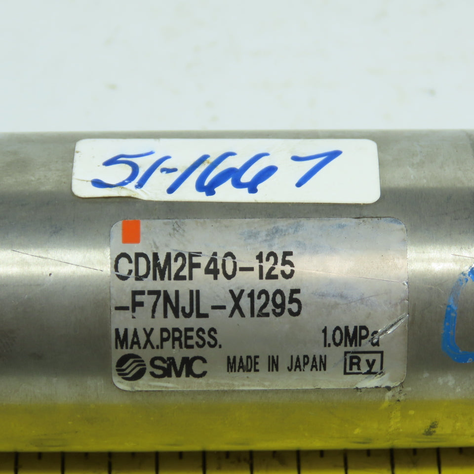SMC CDM2F40-125-F7NJL-X1295 Double Acting Air Cylinder 40mm Bore 125mm Stroke