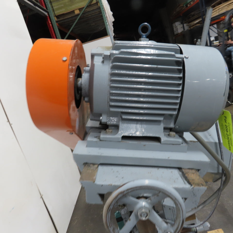 Hammond 50-84 15HP 12" Single Head Polisher Buffing Jack 3Ph 230/460V
