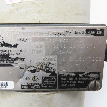 Moore 340G3BH22B5NN13 Electronic Transmitter 12.6-480 PSI