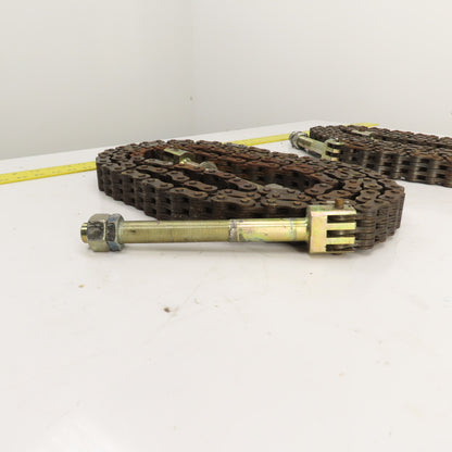 Yale NTA030SBEM48TV13 Narrow Aisle Turret Forklift Mast Leaf Chain Set Of 2