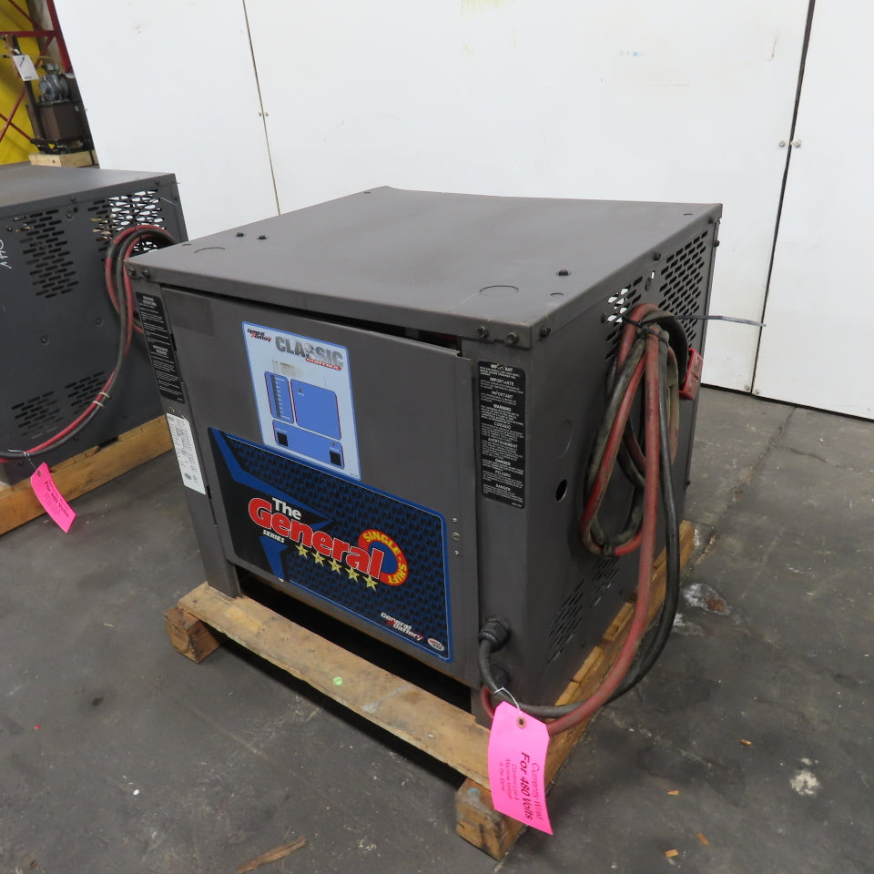 General SC3-12-960 24V 144A Forklift Battery Charger 12-Cell 240/480V 3PH 960AH