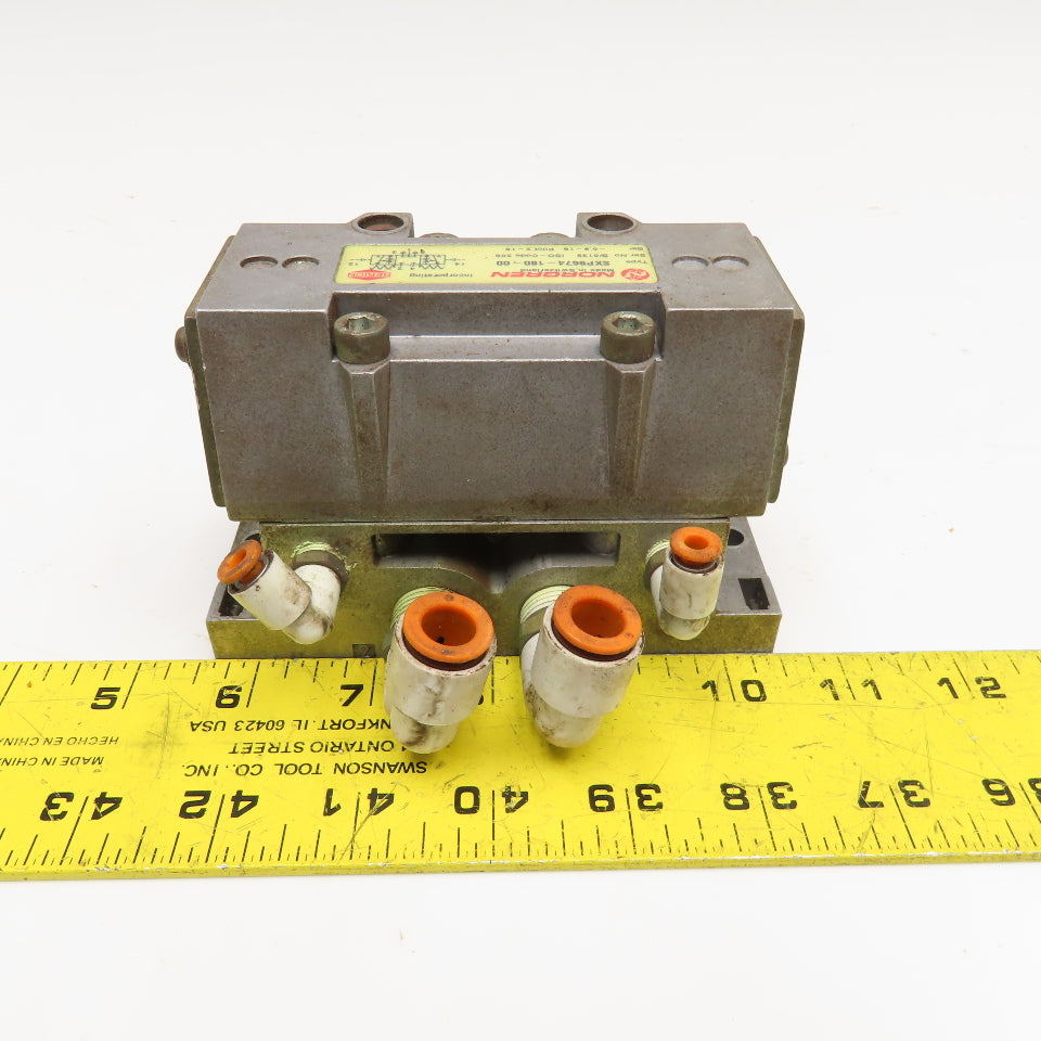 Norgren SXP9674-180-00 5/3 Closed Center Detent Directional Valve Air Piloted