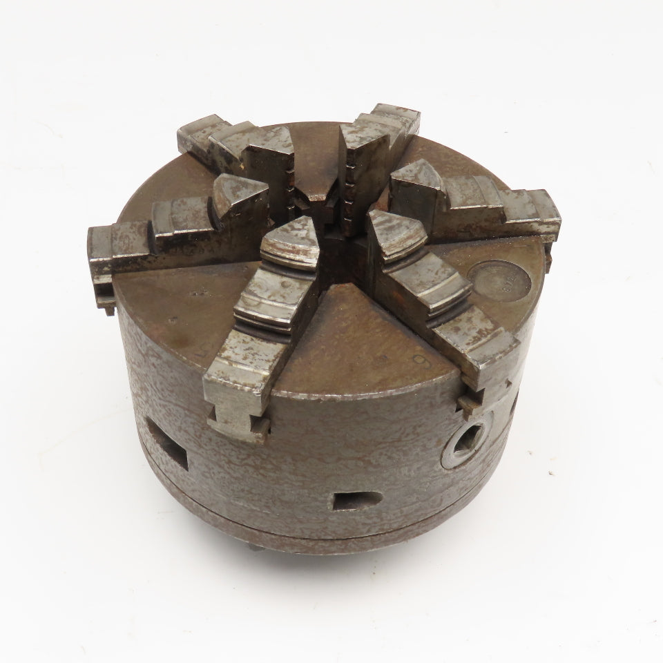 6" Lathe Chuck 6 Jaw Self Centering Scroll L00 Mounting 3-3/4"-6 Thread