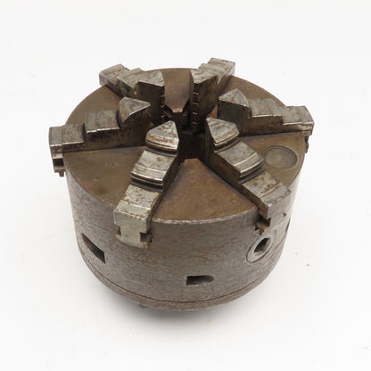 6" Lathe Chuck 6 Jaw Self Centering Scroll L00 Mounting 3-3/4"-6 Thread