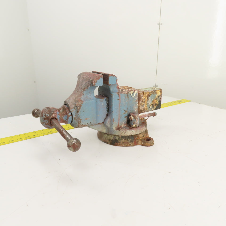 Reed Mfg. No. 204 Swivel Base Machinist Vise 4" Jaws Made in USA (Needs Cleaned)