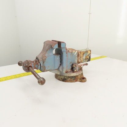 Reed Mfg. No. 204 Swivel Base Machinist Vise 4" Jaws Made in USA (Needs Cleaned)