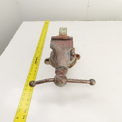 Reed Mfg. No. 204 Swivel Base Machinist Vise 4" Jaws Made in USA (Needs Cleaned)