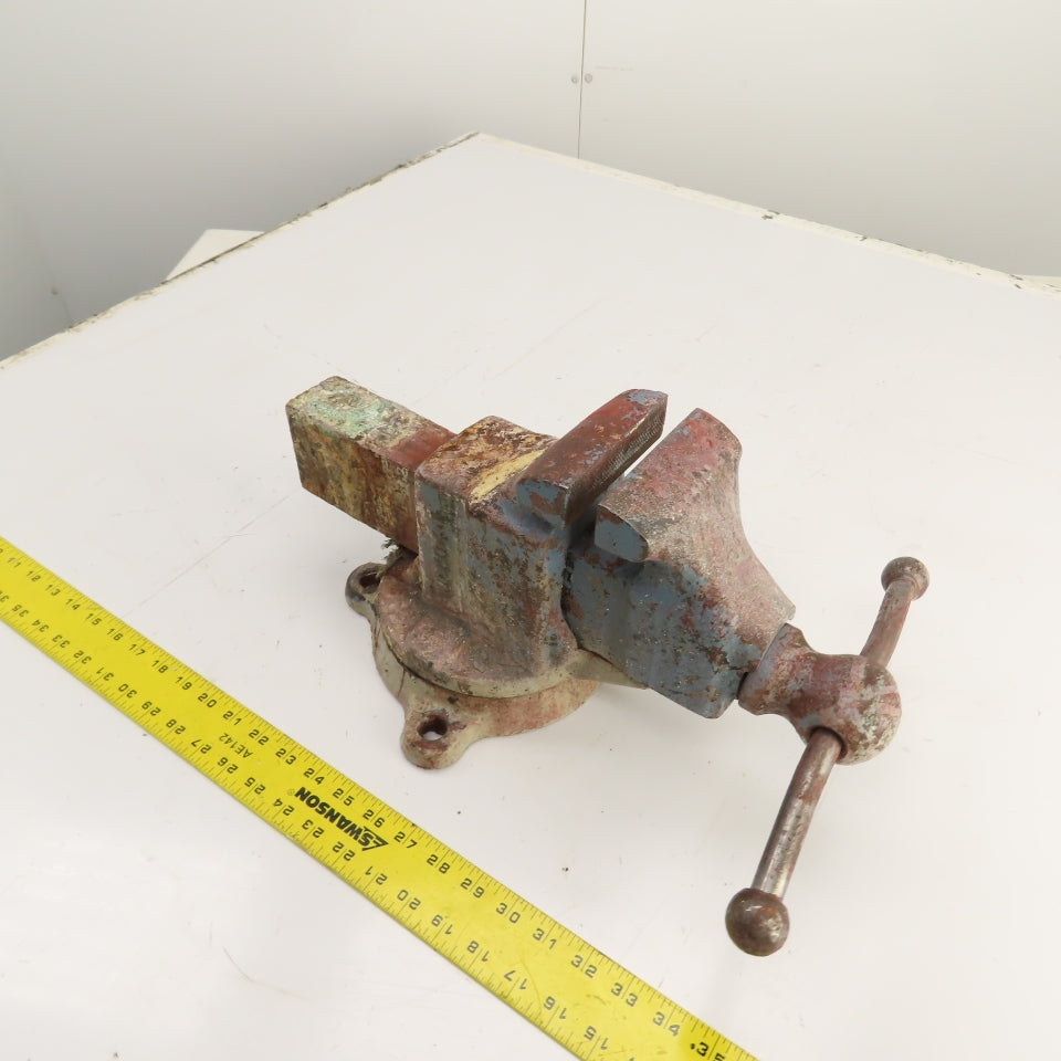 Reed Mfg. No. 204 Swivel Base Machinist Vise 4" Jaws Made in USA (Needs Cleaned)