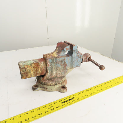 Reed Mfg. No. 204 Swivel Base Machinist Vise 4" Jaws Made in USA (Needs Cleaned)