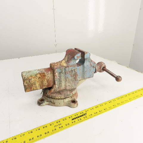 Reed Mfg. No. 204 Swivel Base Machinist Vise 4" Jaws Made in USA (Needs Cleaned)