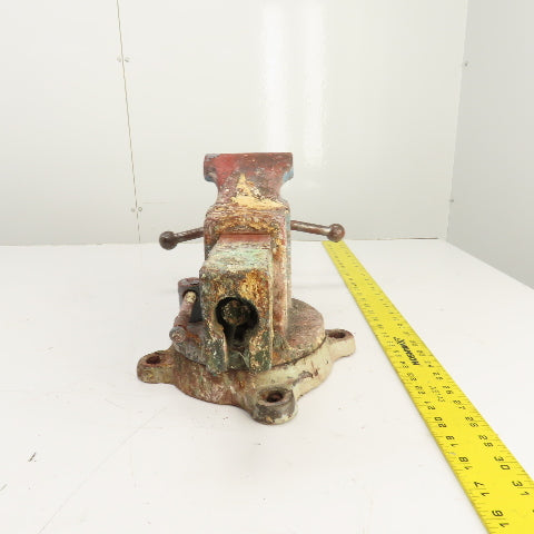 Reed Mfg. No. 204 Swivel Base Machinist Vise 4" Jaws Made in USA (Needs Cleaned)