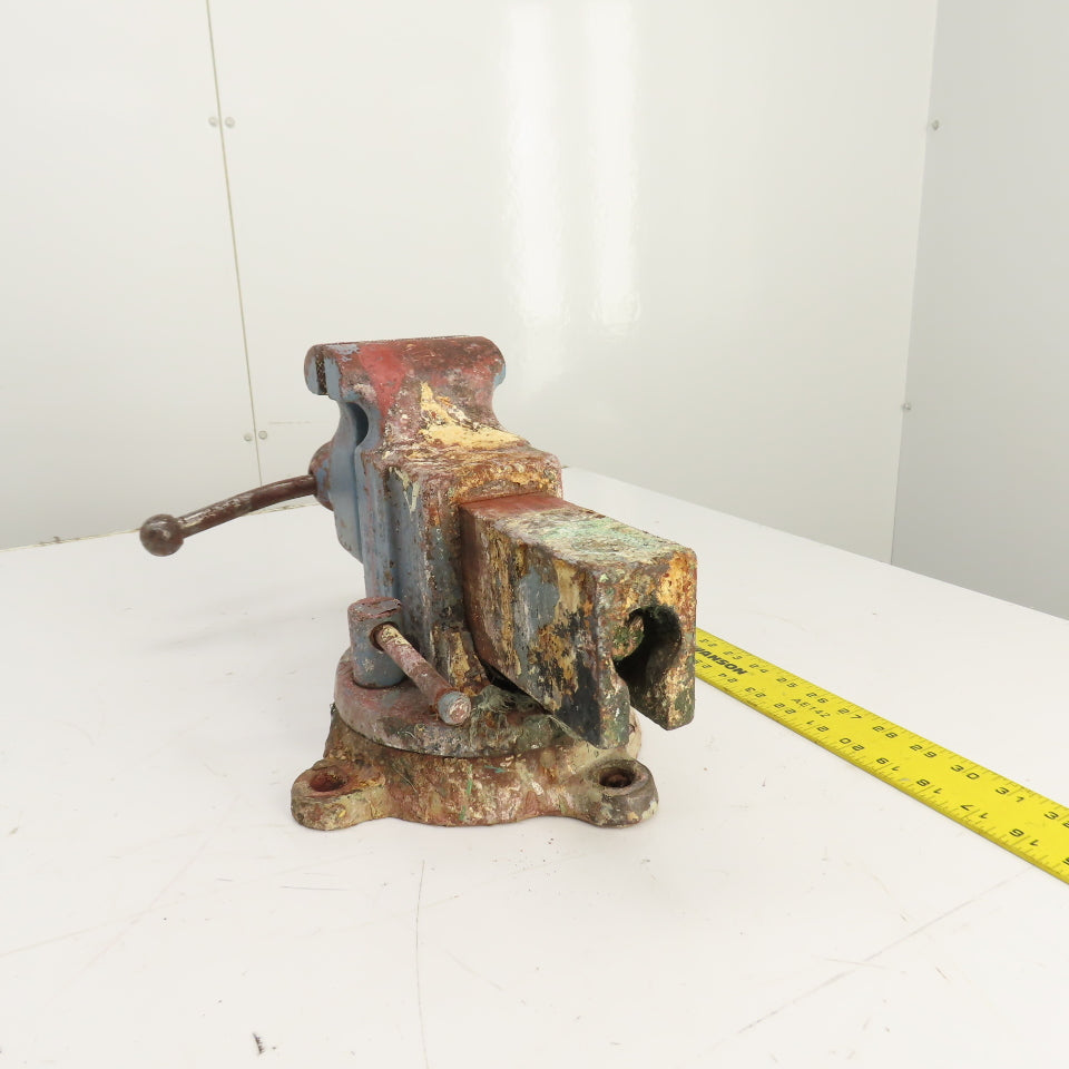 Reed Mfg. No. 204 Swivel Base Machinist Vise 4" Jaws Made in USA (Needs Cleaned)