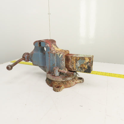 Reed Mfg. No. 204 Swivel Base Machinist Vise 4" Jaws Made in USA (Needs Cleaned)