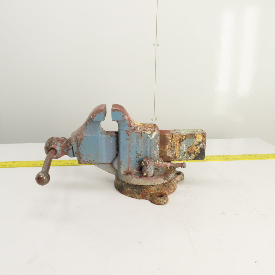 Reed Mfg. No. 204 Swivel Base Machinist Vise 4" Jaws Made in USA (Needs Cleaned)