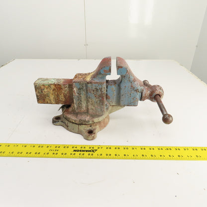 Reed Mfg. No. 204 Swivel Base Machinist Vise 4" Jaws Made in USA (Needs Cleaned)