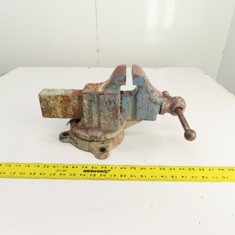 Reed Mfg. No. 204 Swivel Base Machinist Vise 4" Jaws Made in USA (Needs Cleaned)