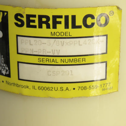 Serfilco PPL20-5/8VxPPL420K-PPN-PR-VV Admiral EOL Plating Filtration System