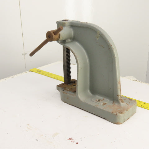 Dake Model No. 0 1-1/2 Ton Single Leverage Arbor Press 4.5" Throat