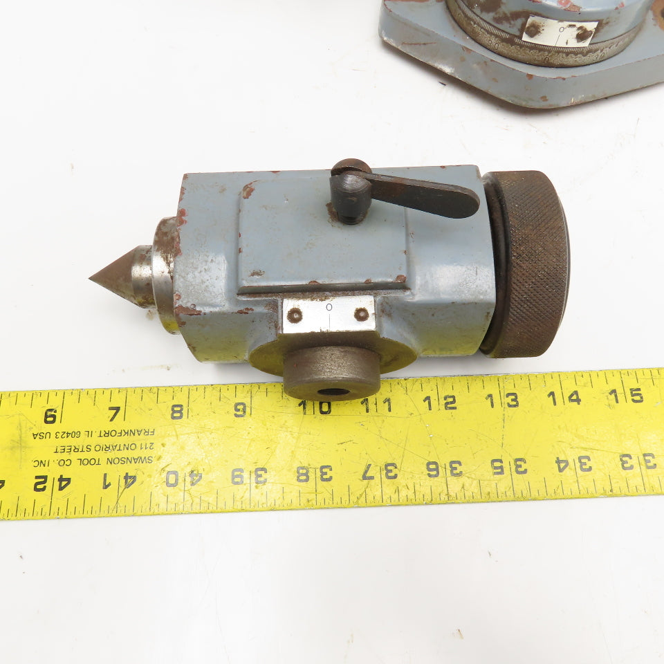 K.O Lee Style Hobbing Hob Grinder Mill Work Head Fixture & Dead Center