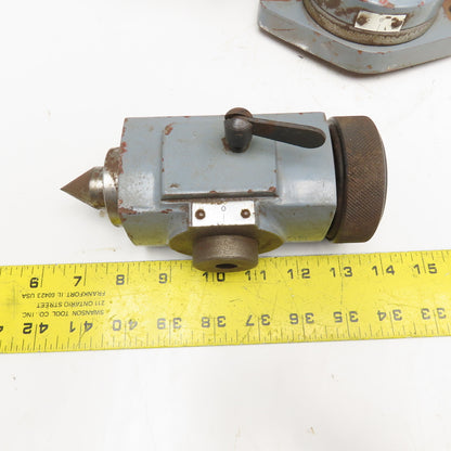 K.O Lee Style Hobbing Hob Grinder Mill Work Head Fixture & Dead Center