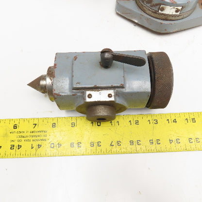 K.O Lee Style Hobbing Hob Grinder Mill Work Head Fixture & Dead Center